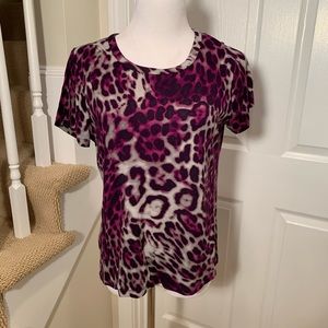 NWOT, Fun leopard print stretchy top